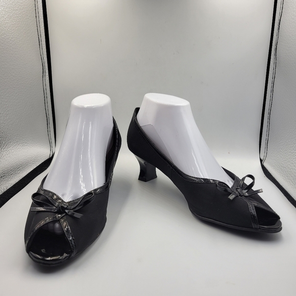 Life Stride Black Lina Heels Sz 8 - Picture 1 of 10